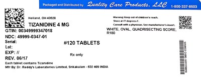 Image Description (Tizanidine Hydrochloride 4mg 120 Dr Reddys Laboratories Limited)